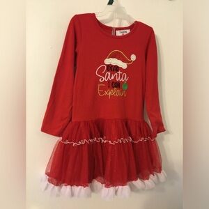 Red Christmas Kids Dress